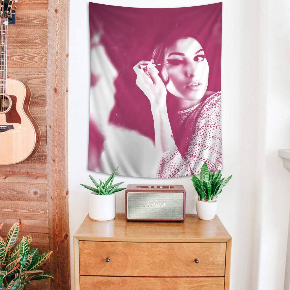 Famous Music Singer Amy Winehouse Classic Vintage Printed Large Wall Tapestry Wall Hanging Decoration Household Decor Blanket