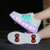 New Children's Roller Skate Shoes Two Wheels Gifts For Kids Boys Girls Sports Sneakers Running Wear-resistant Casual Skateboard