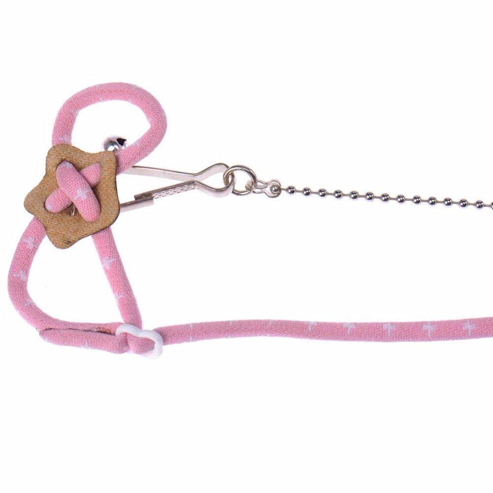 Nylon Rope For Rat Squirrel Chinchilla With Bell Mouse Vest Hamster Leash Pet Supplies Walking Lead