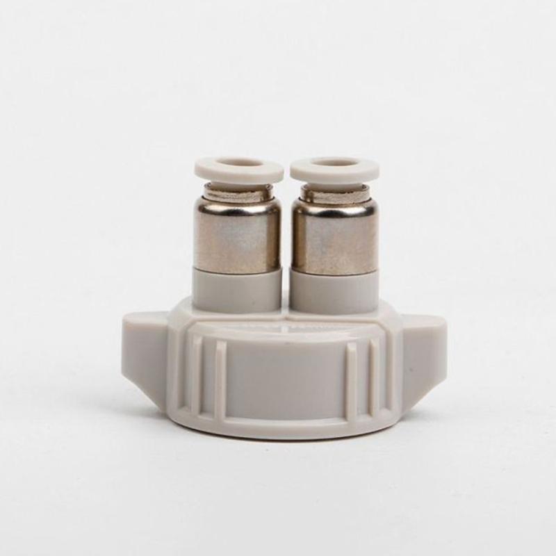 Co2-Reaktor Luftverteiler Generator Doppelverbinder Rohr Ventile Gauge Flaschenverschluss Diy Aquarium