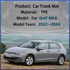 Waterproof Car Trunk Mat For Volkswagen VW Golf 8 Mk8 2022 2023 2024 Anti-scratch Rubber Material Storage Carpet Pad Accessories