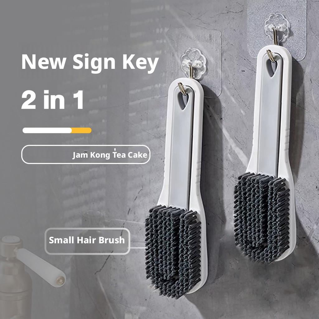 2-in-1 Detachable Brush: Shoe Cleaner + Gap Brush + Clothes Stain Remover