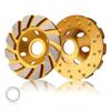 12 Segments Diamond Grinding Cup Wheel Heavy Duty Ceramic Bond Turbo Diamond Cup Wheel Turbo Design Diamond Embedded