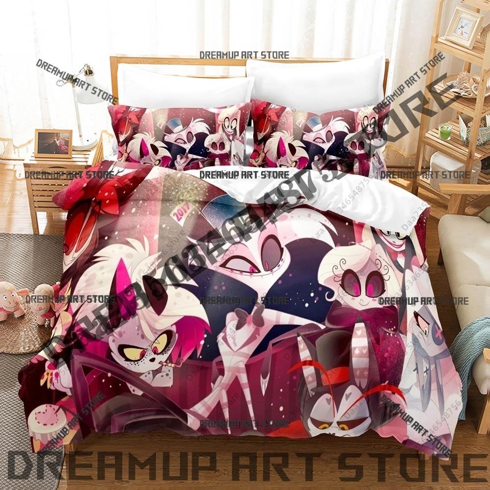3D Printed Hazbinel The Vees Bedding Set for Boys Girls Duvet Cover Pillowcase Twin Queen King Full Single Double Sizes