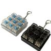 9 Keys Led Keyboard Fidget Keychain Clicker Button Stress Relief Toy For Adults Office Anxiety Finger Exercise Sensory Keycap