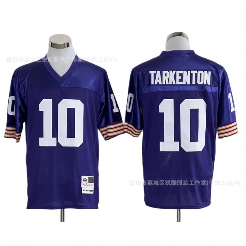 Retro Embroidered Mesh Football Jersey Men Women Viking Team Style Fall Winter Sportswear