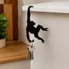 Wooden Wall Decoration Hook Monkey Shaped Key Hanger Simple Banana Balance Hook  Living Room