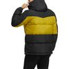 Adidas Color-Block Logo Print Zip Hooded Down Jacket Men Outerwear Black HN4407