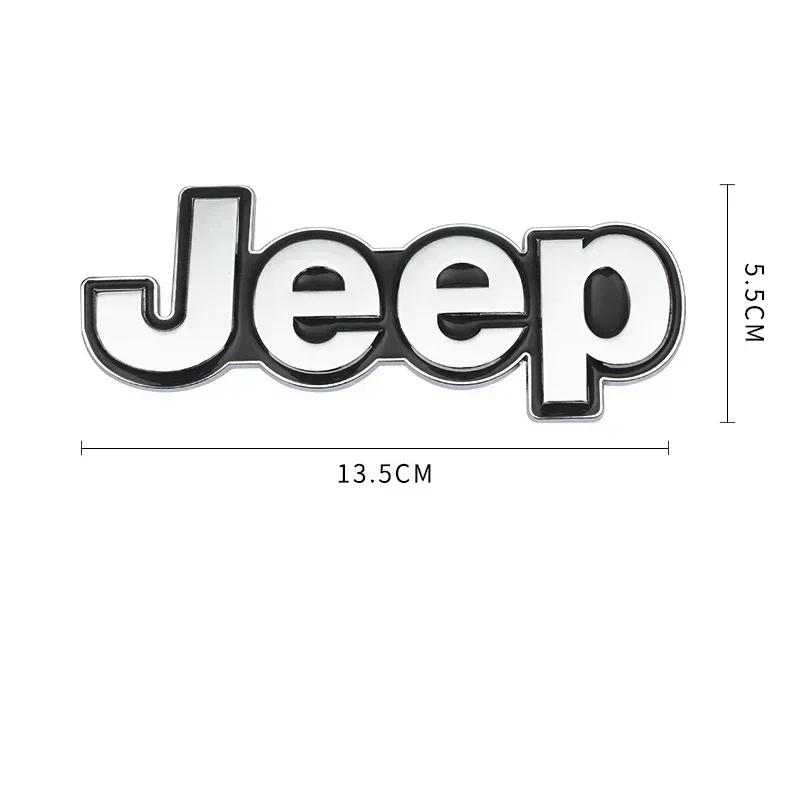 For Jeep Metal Car Emblem  for Jeep Grand Cherokee Wrangler Renegade Compass JK Patriot Auto Rear Trunk Badge Styling