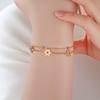 Cazador Stainless Steel Mini Star of David Charm Women's Bracelet Hexagram Jewish Beads Chain Hand Bracelet Jewelry Gift 2026