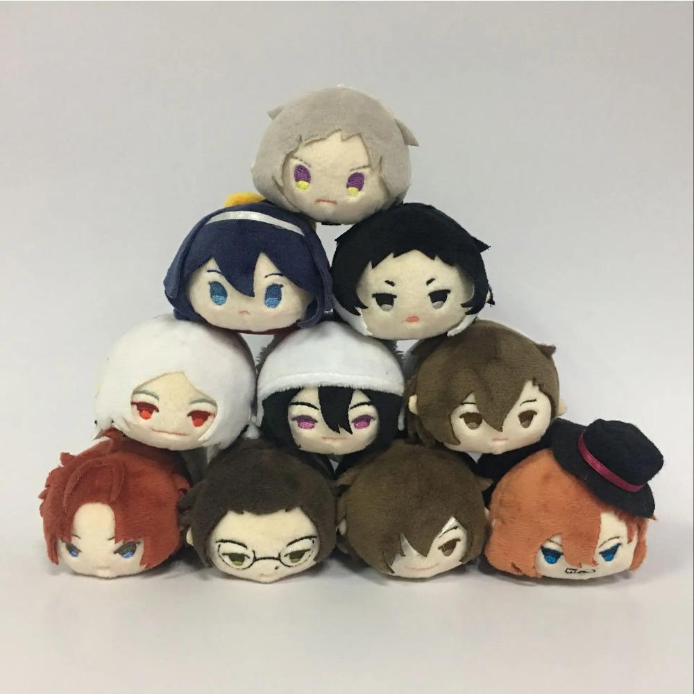 Anime Bungou Stray Dogs Dead Apple Plyšová Mochi Maskot Panenka 8,5 cm Nakajima Atsushi Kunikida Doppo Dazai Plyšový Přívěsek Dárek Hračky