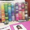 Large Capacity Fuse Beads Organizer 60 Small Boxes Clip Closure Bean Storage Box Multi-Functional 221 Color Labels