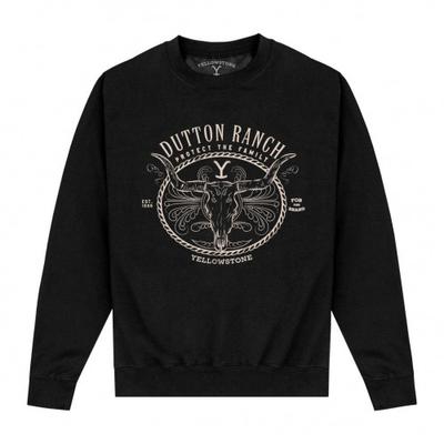 Yellowstone Unisex-Erwachsene Dutton Ranch Skull Sweatshirt