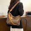 Premium Large-capacity Bag Women's New Retro Printed Wide Shoulder Strap Women's Shoulder Bag Oblique Span Bag