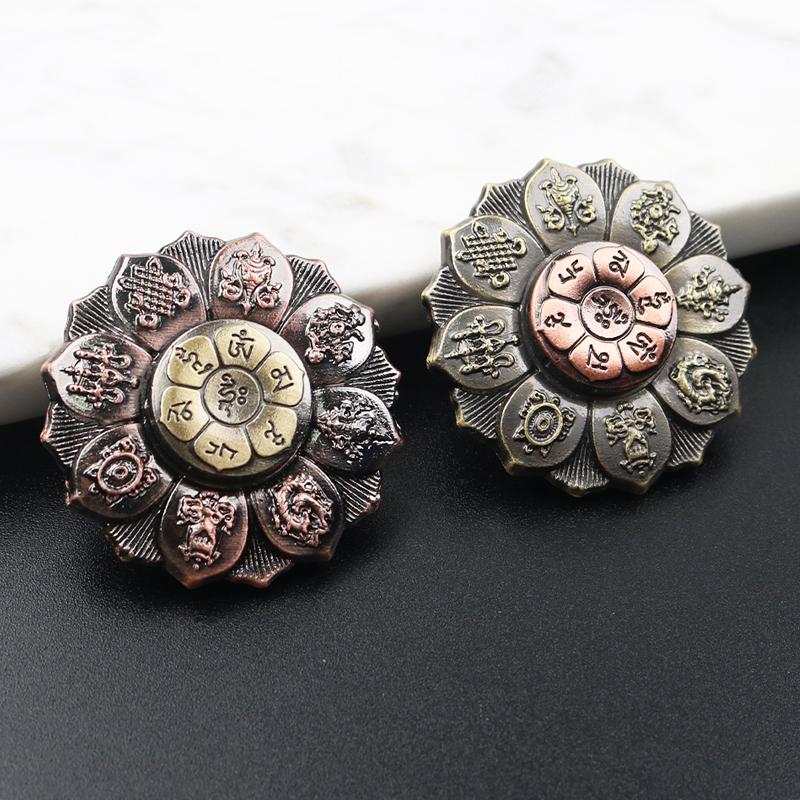 Zen Buddha Hand Spinner Metal Fidget Sensory Stress Relief Toys Fingertip Gyro Decompression Unique EDC Gadgets For Adults