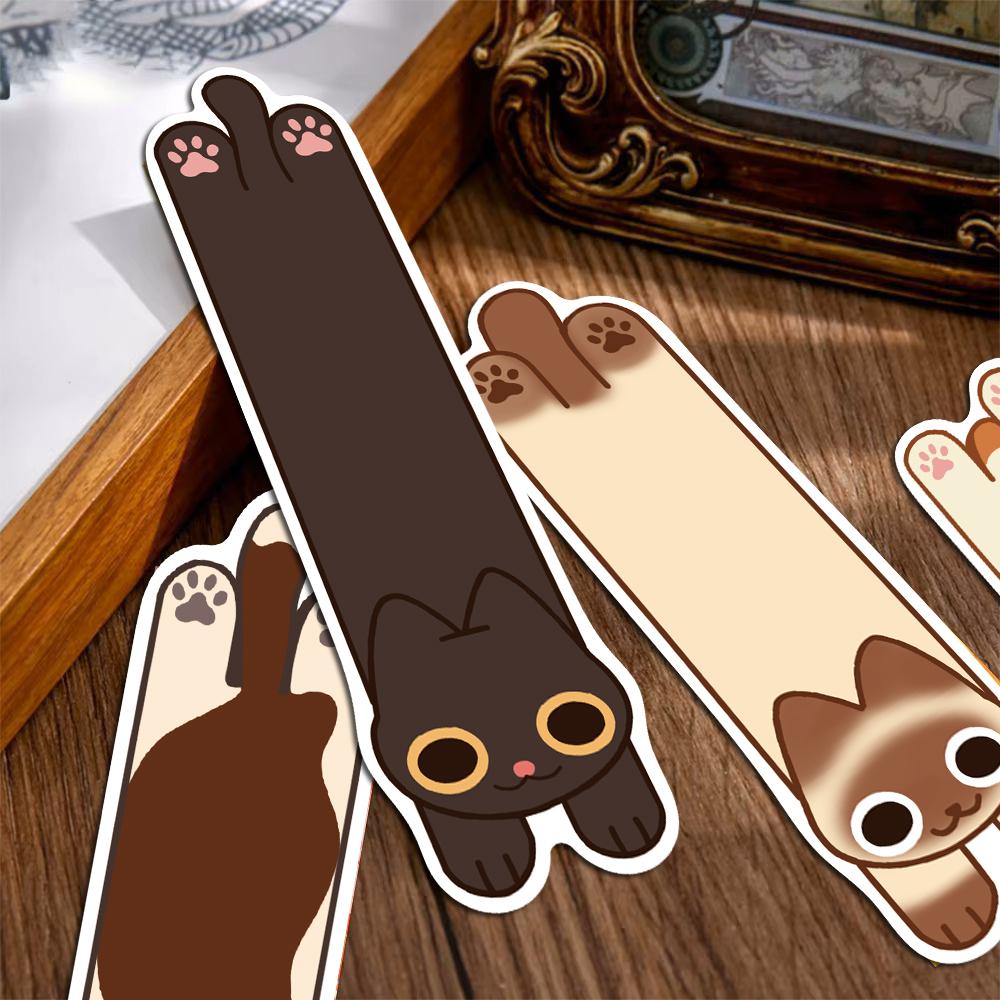 30PCS Cat and Dog Bookmarks Bookmark Reading Books Tagging Paper Bottle Skateboard Luggage DIY Students Aesthetic Gift Bookmarks