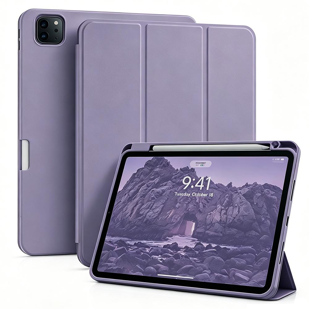 Pencil Case for iPad Air Pro 10.9 11 12.9 13 M2 M3 M4 M5 8th 9th 10th 11th Generation, Magnetic Flip Smart Cover