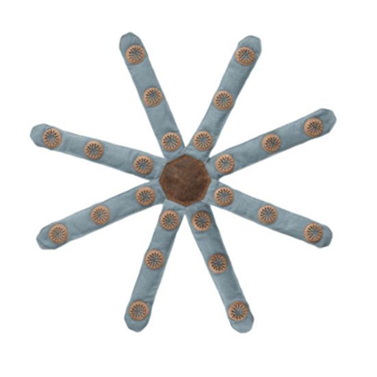 Dog Snuffle Knot Interactive Puzzle Toy Puppy Enrichment Toy with Treat Pockets Tie And Knot Tentacles Into Snuffle Ball for Slow Eating Foraging