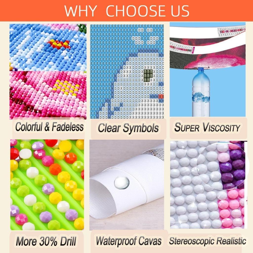 Sunset Scenery Diamond Art Set, 5D DIY Starry Sky Full Diamond Embroidery Craft Painting Crafts Decoration Home Wall Ornaments