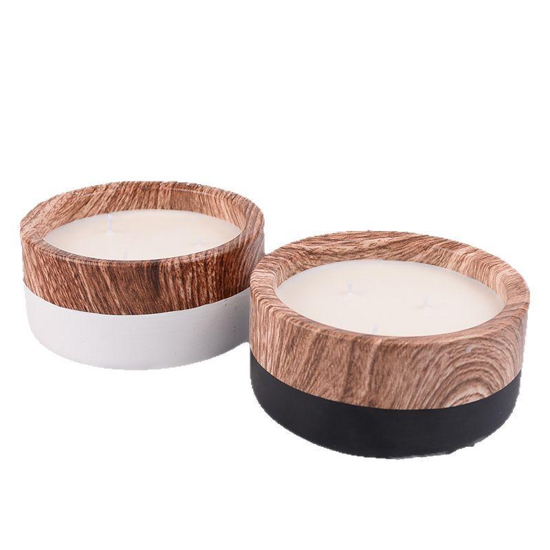 Nordic INS Style Creative Cement Cup Scented Candle Without Soy Wax Festive Atmosphere Lasting Souvenir