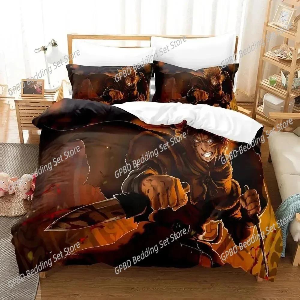 Comforter Anime Vinland Saga Bedding Set For Bedroom Soft Modern S Comefortable Kids And