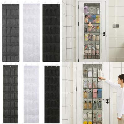 24/28 Pocket Hanging Metal Hooks Over Door Shoe Organiser