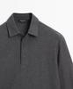 Masimodutti Long Sleeve Textured Pique Polo Shirt