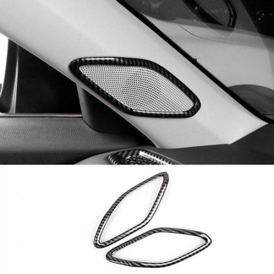 For Acura Integra -2024 Carbon Fiber Style A-Pillar Speaker Frame Cover 2pc