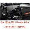 Car 7" Navigation Screen Film Tempered Glass Protector For 18-21 Honda CR-V CRV