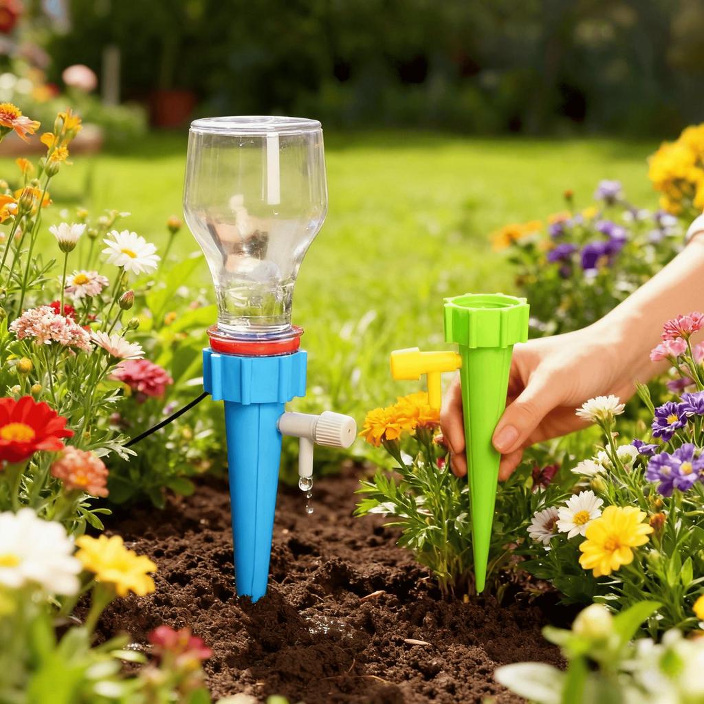 Leak-Proof Adjustable Drip Emitter for Plants: Precise, Continuous Watering for Various Pot Sizes