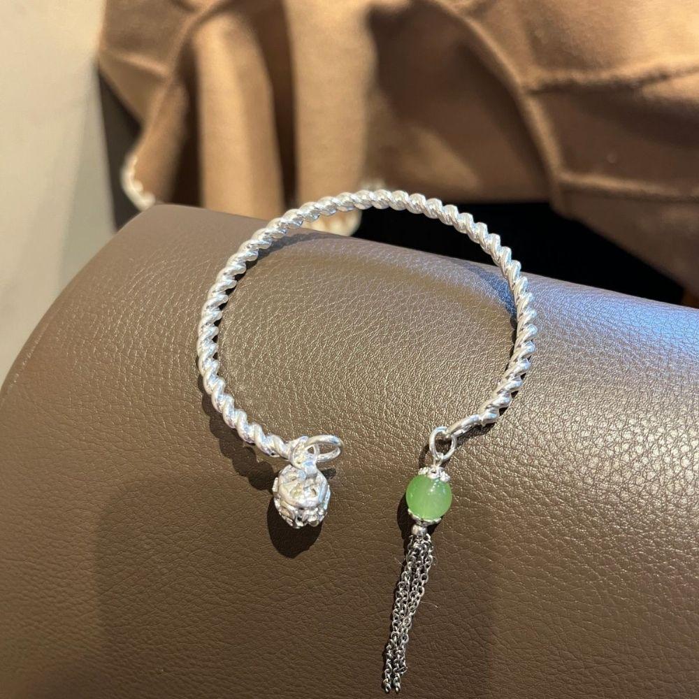Light Luxury Chinese style Bell Bracelet Exquisite Gift Women Jewelry  Chalcedony Bracelet