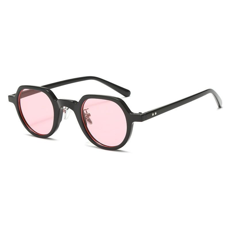Round Small Frame Sunglasses Summer Fashion Street Shot Retro Fashion Color Lenses Sunglasses