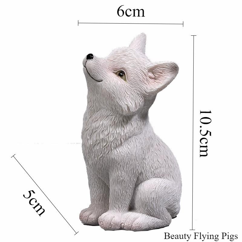 

1pc Resin Nine Tailed Fox Ornament Garden, courtyard landscape decoration Pottery decoration Indoor animal decorations