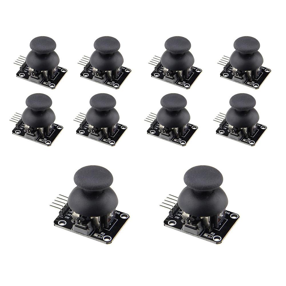 10Pcs KY-023 Dual-Axis Game Joystick Module Game Joystick Controller Sensor- With Push Button For Arduino-PS2 DC 3.3V To 5V