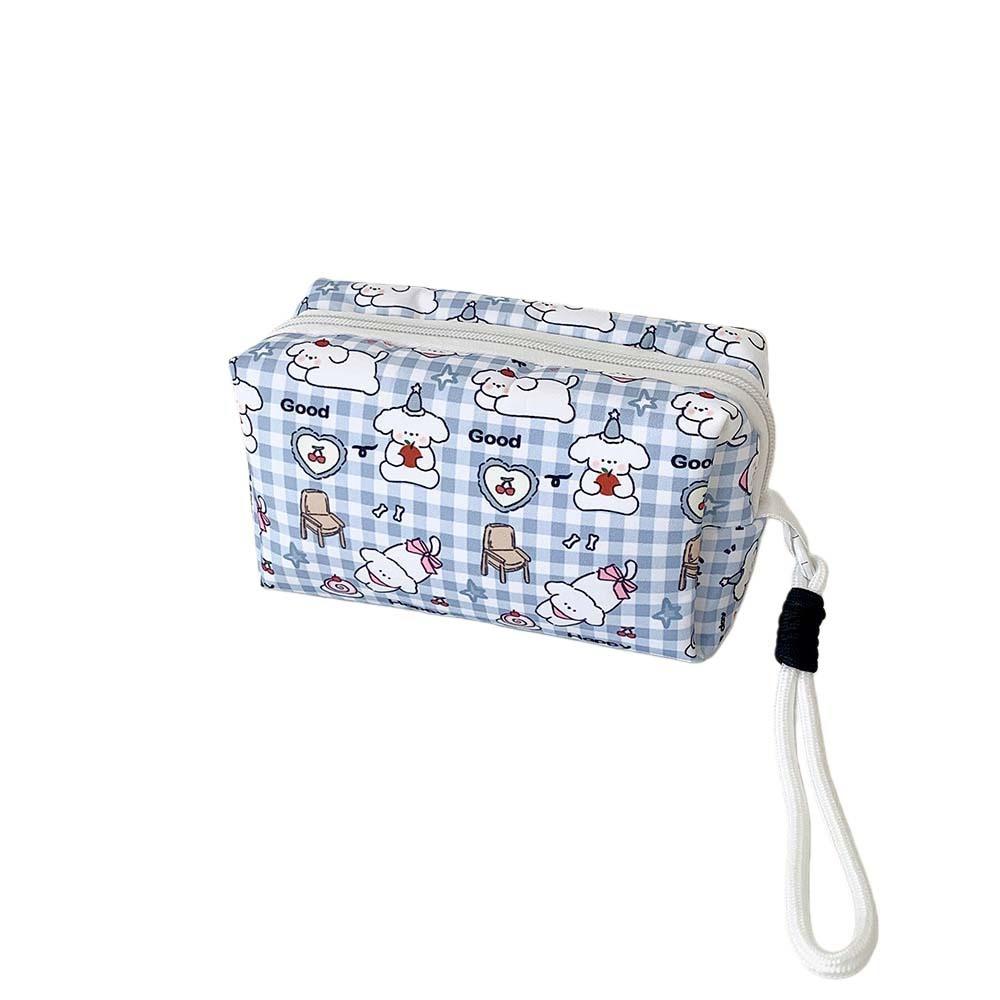 with Lanyard Cloth Cartoon Stationery Bag Pen Bag Pencil Pouch Korean Style Pencil Case  Student