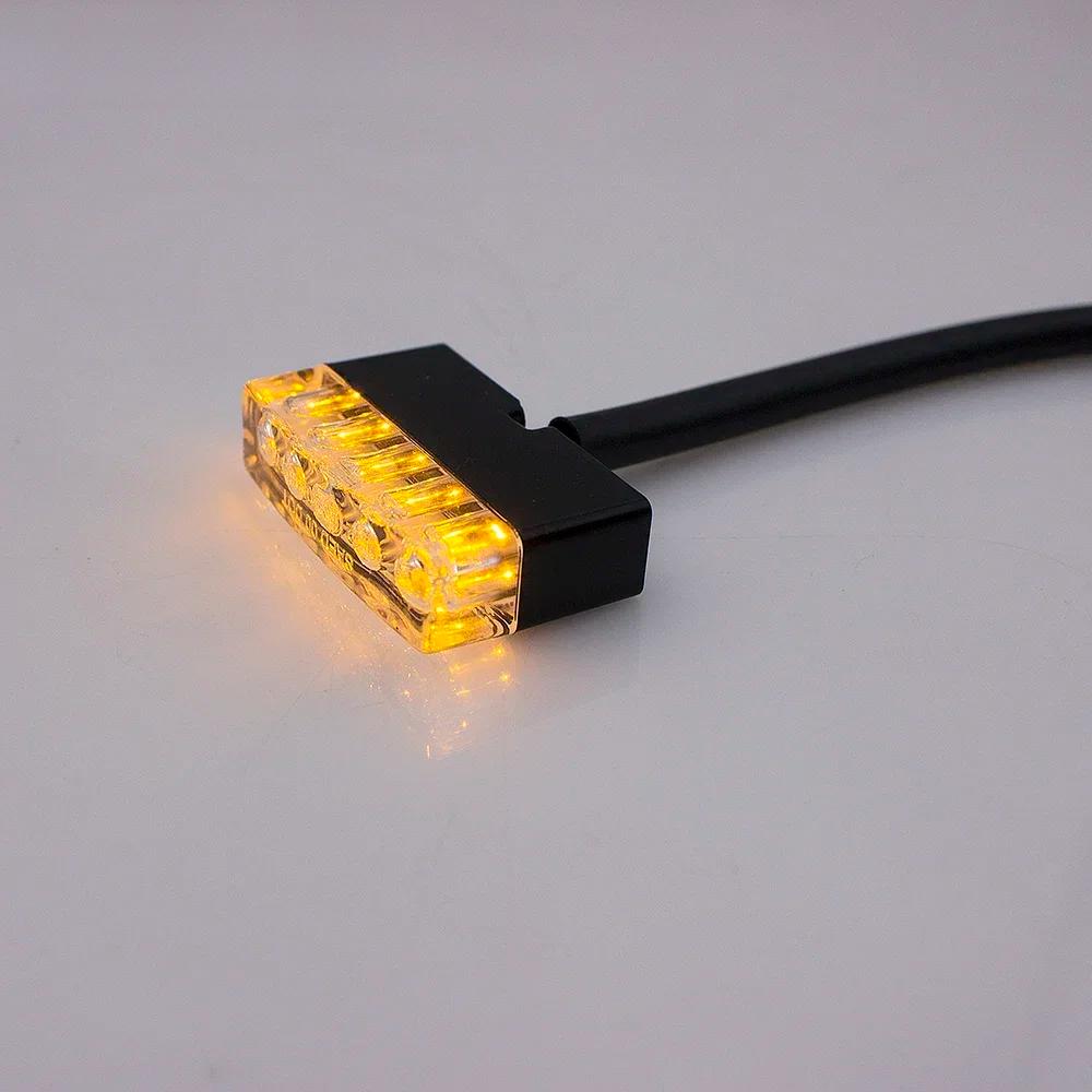 Turn Signals Accessories Universal Motorcycle Square Small Taillight Mini License Plate Light Brake Light Moto Modification