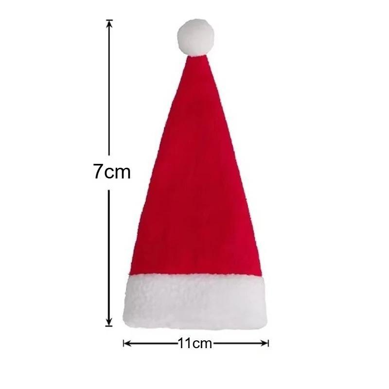 1/3/5/10/20/50/100PCS Christmas Decoration Tableware Holder Bag Christmas Hat Fork Knife Cutlery Bag Xmas Home Kitchen Decor Ornament Navidad New Year