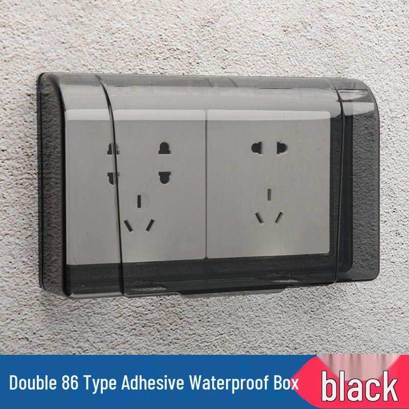 Universal Bathroom 86 Socket Box: Splash-Proof Switch Protector