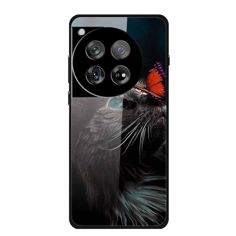 Personalized Seven-Colored Tempered Glass Phone Case for OnePlus 12 - Unisex