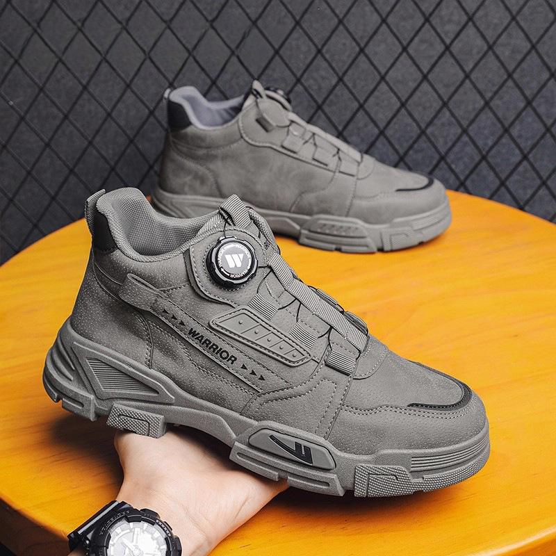 Hiking shoes men's anti-splashing 2026 autumn new outdoor off-road high-top tooling sports hiking shoes