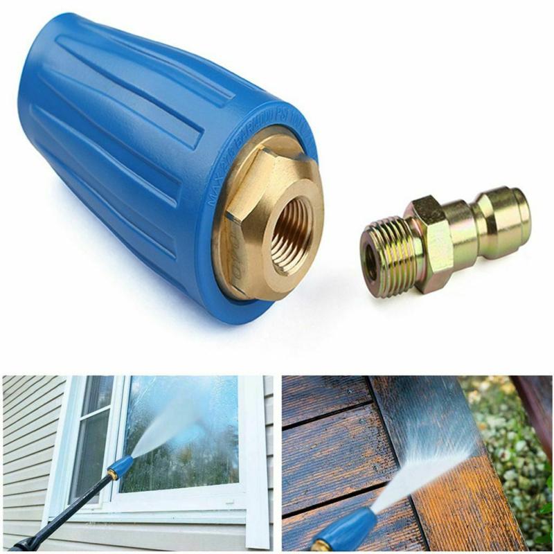 1/4" High Pressure Washer Rotating Turbo Nozzle 4.0 Gpm 4000psi Quick For Cleaning Asphalt Concrete