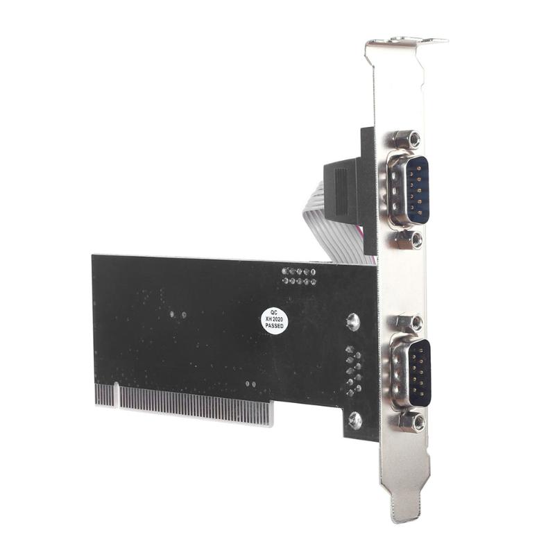 1 Set Pci To Com 9 Pin Rs232 Interface Db9 Industrial Control Computer Adapter Expansion Card Pci Serial Port Connectors Card