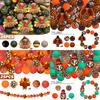 5/25PCS Thanksgiving-Themed Silicone Beads Set, Perfect for DIY Crafting Keychains, Necklaces, Bracelets & More