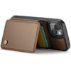 For iPhone 14 Case Leather Mobile Cover with Detachable Magnetic Card Bag