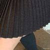 Limon Lemon Women's Green Tea High-Waisted Wool A-Line Pleated Skirt