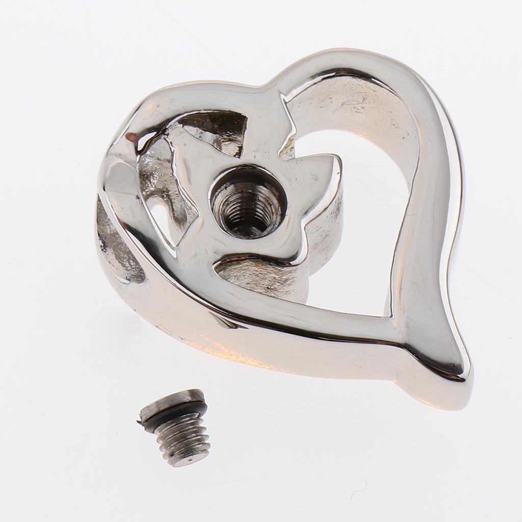 Stainless Steel Hollow Heart Shaped Pendant To Commemorate the Ashes of Pet