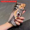 2DFlat Samsung phone case Golden Tabby Hugs Gray Yawn Cat Applicable to Galaxy S22 S23 S24 S25ULTRA S26 A12 A13 A14 A15 A16  A34 A35 A54 A55