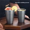 A34R 4Pcs 300Ml Stainless Steel Retro Beer Mug Camping Drink Cups Portable Coffee And Juice Tumblers For Party Football Game