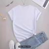 European and American Spot Printed Crew Neck T-shirt Spring and Summer Casual Short-sleeved Crew Neck Top Short-sleeved Women's T-shirt
