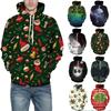 Festive Men Women Christmas 3d Graphic Printed Hoodie Sweatshirt Jumper Tops